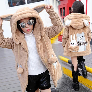 Big size Winter and Fall Girls Jackets Coat  Clothes 3-12 Years