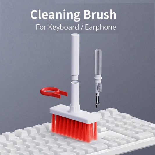 5 in 1 Keyboard Cleaning Brush Kit Keycap Puller Earbuds Cleaner