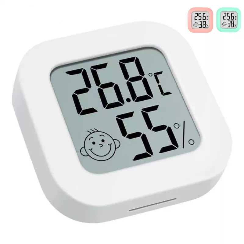 THERMOMETER INDOOR Digital LCD Hygrometer Temperature Humidity Meter Alarm Clock