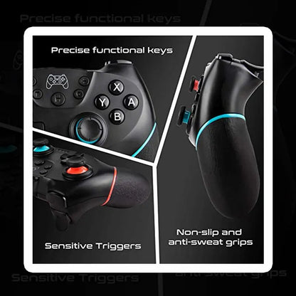 Wireless Controller Compatible-Nintendo Switch Adjustable Turbo with 6-Axis Vibration Gamepad For PC/NS Lite Console