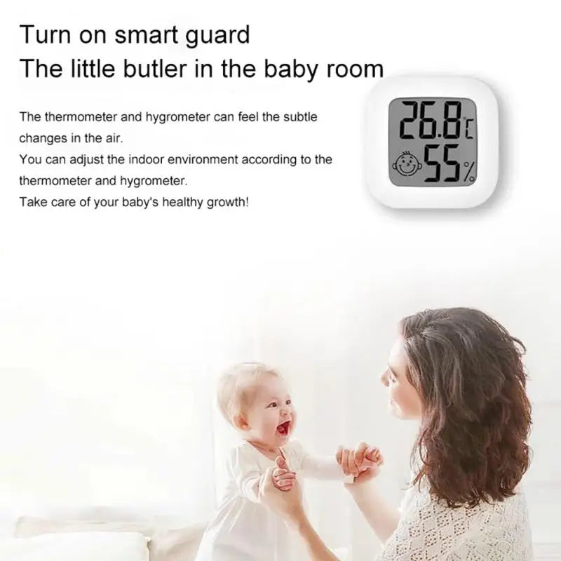 THERMOMETER INDOOR Digital LCD Hygrometer Temperature Humidity Meter Alarm Clock