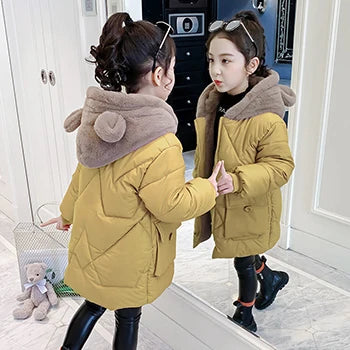 Big size Winter and Fall Girls Jackets Coat  Clothes 3-12 Years