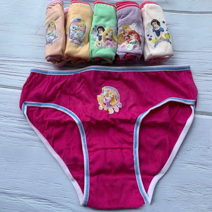 6pcs Disney Anime Mickey Mouse Underwear Kawaii Girl Frozen Elsa Triangle Cotton Underwear Cartoon Children Gifts