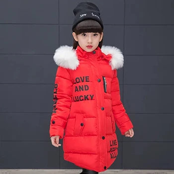 Big size Winter and Fall Girls Jackets Coat  Clothes 3-12 Years