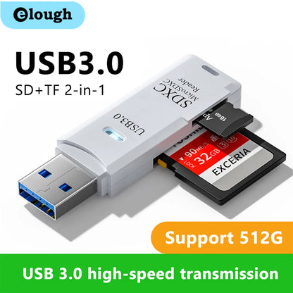 USB 3.0 and USB 2.0 Card Reader for PC Micro SD Card to USB Adapter for Camera Memory lot