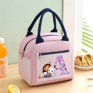 Gabby’s Dollhouse Kids’ Insulated Lunch Bag – Waterproof & Durable Lunchbox for School & Travel
