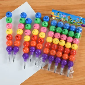 Creative 10Pcs Lollipop Crayon Set – Fun & Colorful Drawing Pencils for Kids’ Parties & Gifts