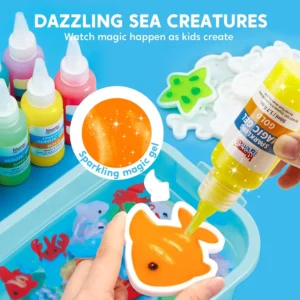 Alternative view of Magic Fairy Water Gel Kit for Kids – Create 3D Water Elves with 10 Gels, Molds & Preserving Bottle | DIY Water Toy Craft Set | Perfect Birthday Gifts, Party Favors & Holiday Presents