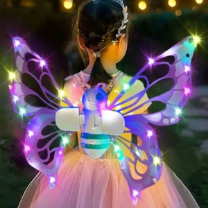 Electric Butterfly Fairy Wings With Lights & Moving Wing Action
