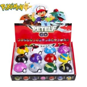 Pokémon Figure Set (12-Pack) – Pikachu & Poké Ball Mini Action Figures | Cute Anime Collectibles & Kids Gift